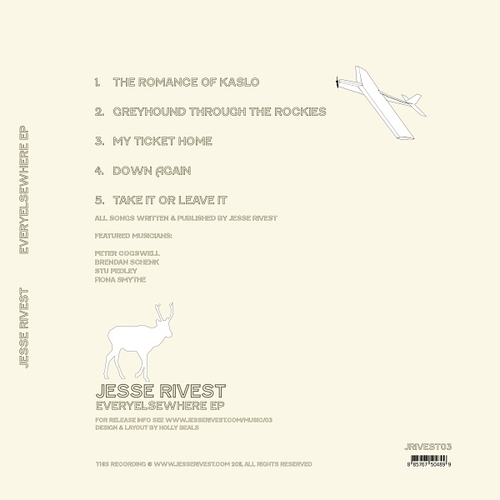 Jesse Rivest - Everyelsewhere EP - back cover