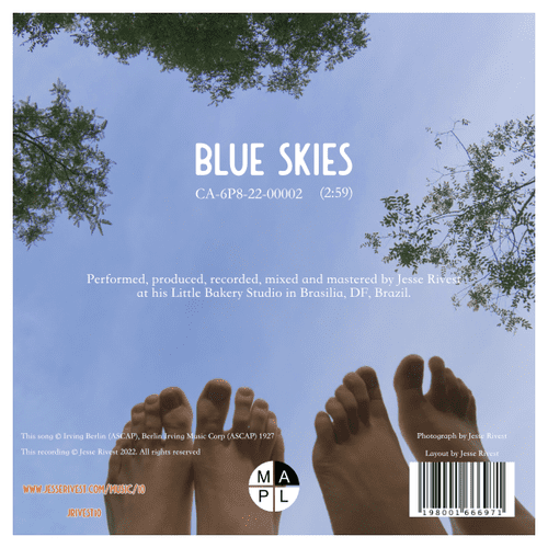 Jesse Rivest - Blue Skies - back cover