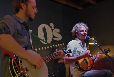 Jesse Rivest with Brendan at Daddy O's, by Donald Laing, 2013