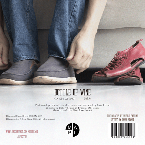 Jesse Rivest - Bottle of Wine - back cover